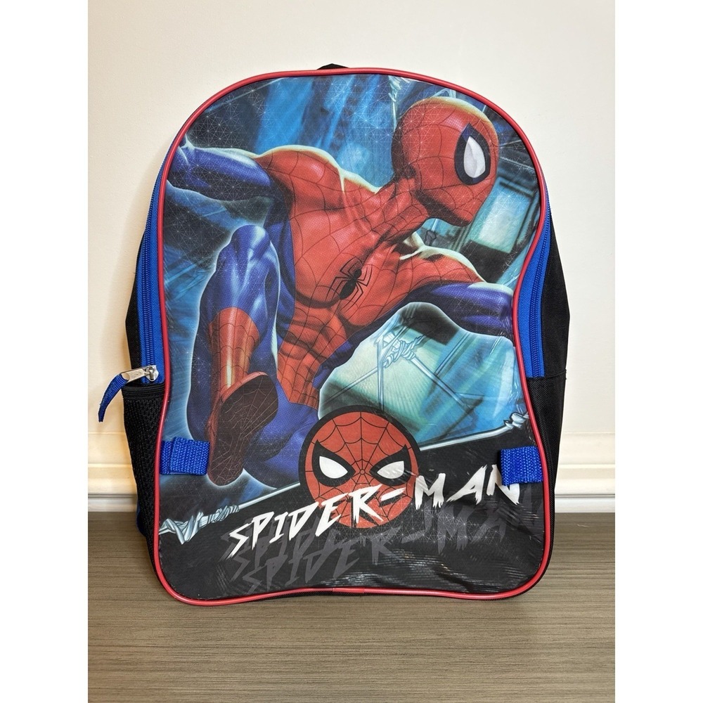 Marvel Spider-Man 15" Backpack School Bag Kids VAULTED Spider-Man Red/Blue